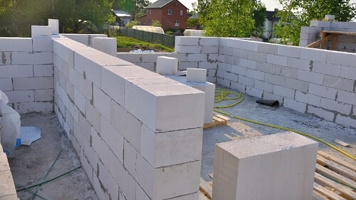 Кладка газосиликатных блоков в Сморгони